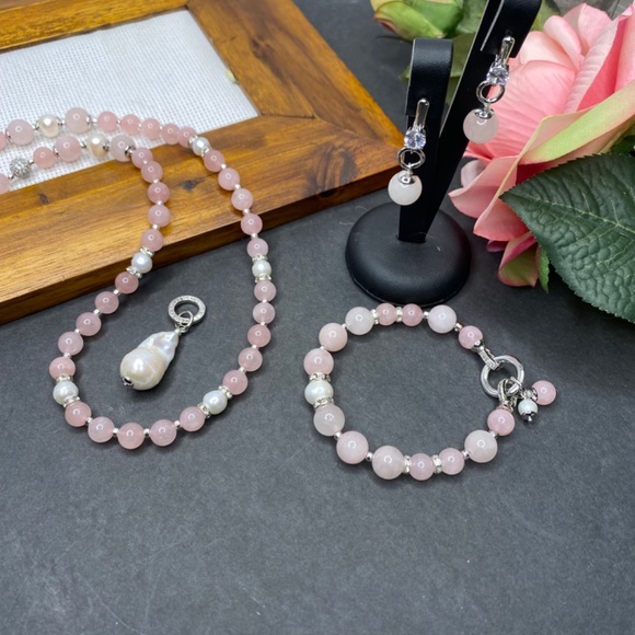 Natural gemstone jewellery set. - Picture 5 of 14